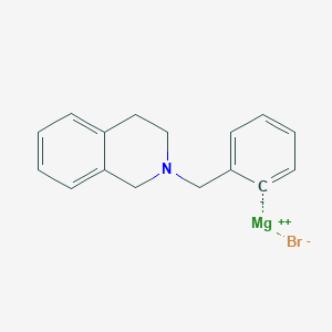 molecular formula C16H16BrMgN B6333958 2-(1,2,3,4-Tetrahydroquinolin-2-ylmethyl)phenylmagnesium bromide, 0.25M in tetrahydrofuran CAS No. 1142233-66-6
