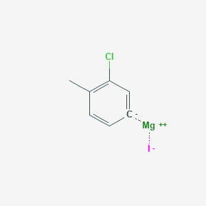 molecular formula C7H6ClIMg B6333971 3-Chloro-4-methylphenylmagnesium iodide, 0.5M in Diethyl Ether CAS No. 1187163-75-2