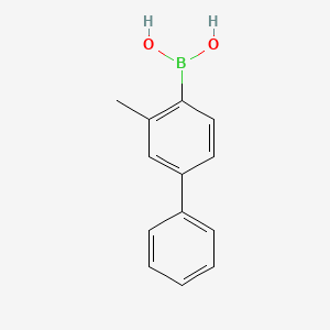 molecular formula C13H13BO2 B6333997 2-Methylbiphenyl-4-ylboronic acid CAS No. 1383628-42-9