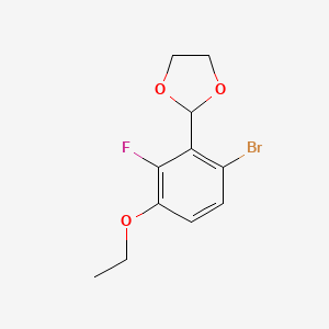 2-(2-Bromo-6-fluoro-5-ethoxyphenyl)-1,3-dioxolane