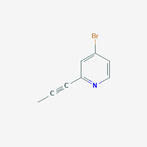 4-Bromo-2-(prop-1-yn-1-yl)pyridine