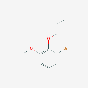 molecular formula C10H13BrO2 B6334058 1-Bromo-3-methoxy-2-propoxybenzene CAS No. 1864654-26-1