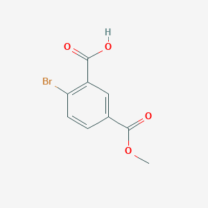 molecular formula C9H7BrO4 B6334063 2-Bromo-5-(methoxycarbonyl)benzoic acid CAS No. 1621912-33-1