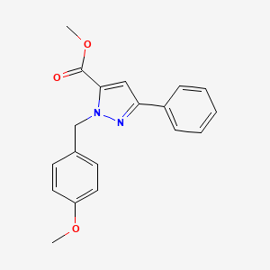 Methyl 1-(4-methoxybenzyl)-3-phenyl-1H-pyrazole-5-carboxylate