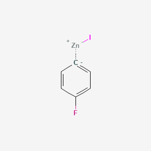 molecular formula C6H4FIZn B6334105 4-Fluorophenylzinc iodide, 0.5 M in THF CAS No. 674346-88-4