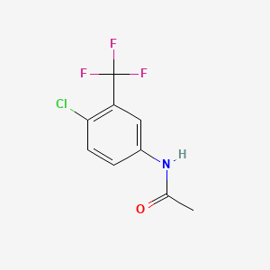 molecular formula C9H7ClF3NO B6334115 4-Chloro-3-(trifluoromethyl)acetanilide CAS No. 348-90-3