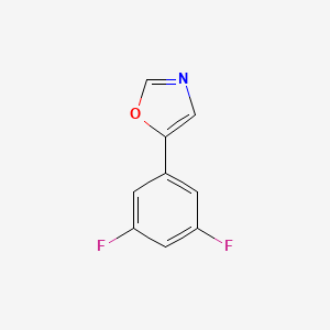 molecular formula C9H5F2NO B6334168 5-(3,5-Difluorophenyl)-1,3-oxazole CAS No. 1235340-39-2