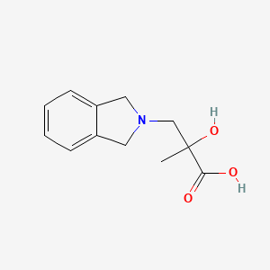 molecular formula C12H15NO3 B6334174 3-(1,3-Dihydro-2H-isoindol-2-yl)-2-hydroxy-2-methylpropanoic acid hydrochloride CAS No. 1341572-55-1