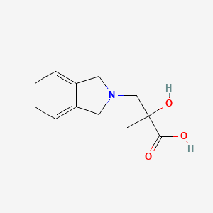 3-(1,3-Dihydro-2H-isoindol-2-yl)-2-hydroxy-2-methylpropanoic acid hydrochloride