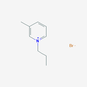 molecular formula C9H14BrN B6334179 1-Propyl-3-methylpyridinium bromide;  99% CAS No. 67021-55-0