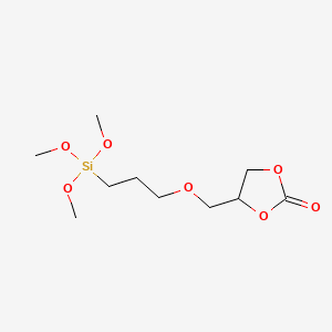 molecular formula C10H20O7Si B6334204 4-{[3-(三甲氧基甲硅烷基)丙氧基]甲基}-1,3-二氧戊环-2-酮 CAS No. 42345-73-3