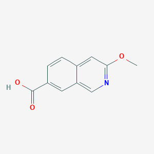 molecular formula C11H9NO3 B6334210 3-Methoxyisoquinoline-7-carboxylic acid CAS No. 1374258-69-1