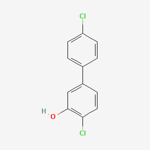 molecular formula C12H8Cl2O B6334218 2-Chloro-5-(4-chlorophenyl)phenol, 95% CAS No. 53459-39-5