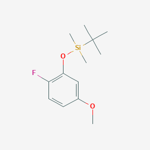 molecular formula C13H21FO2Si B6334245 tert-Butyl(2-fluoro-5-methoxyphenoxy)dimethylsilane CAS No. 1350551-58-4