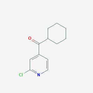 molecular formula C12H14ClNO B6334260 2-Chloro-4-pyridylcyclohexyl ketone, 97% CAS No. 898785-21-2