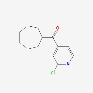 2-Chloro-4-pyridylcycloheptyl ketone, 97%