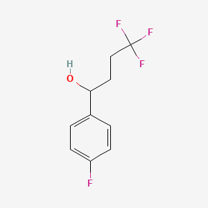 molecular formula C10H10F4O B6334269 4,4,4-Trifluoro-1-(4-fluorophenyl)butan-1-ol CAS No. 1339500-84-3