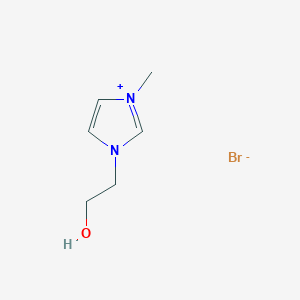 molecular formula C6H11BrN2O B6334388 1-Ethanol-3-methylimidazolium bromide, 98% CAS No. 97513-90-1