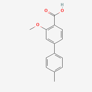 molecular formula C15H14O3 B6334393 2-Methoxy-4-(4-methylphenyl)benzoic acid, 95% CAS No. 175153-28-3
