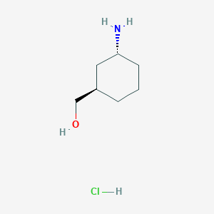 molecular formula C7H16ClNO B6334442 [(1R,3R)-3-Aminocyclohexyl]methanol hydrochloride CAS No. 2416138-46-8