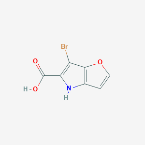 molecular formula C7H4BrNO3 B6334470 6-Bromo-4H-furo[3,2-b]pyrrole-5-carboxylic acid CAS No. 1007387-12-3