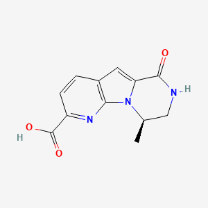 molecular formula C12H11N3O3 B6334473 (R)-9-Methyl-6-oxo-6,7,8,9-tetrahydropyrido[3',2':4,5]pyrrolo[1,2-a]pyrazine-2-carboxylic acid CAS No. 1311569-30-8