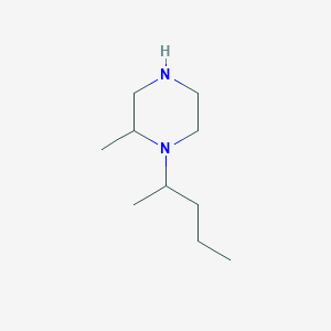 molecular formula C10H22N2 B6334514 2-Methyl-1-(pentan-2-yl)piperazine CAS No. 1240572-40-0