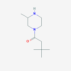 molecular formula C11H22N2O B6334550 3,3-Dimethyl-1-(3-methylpiperazin-1-yl)butan-1-one CAS No. 1240567-38-7