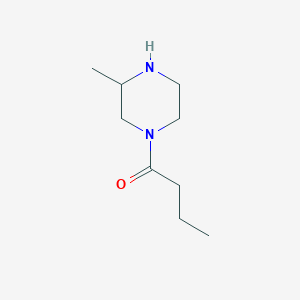 molecular formula C9H18N2O B6334551 1-(3-Methylpiperazin-1-yl)butan-1-one CAS No. 1240574-13-3