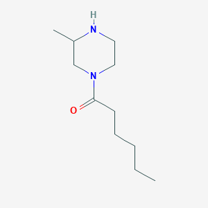 molecular formula C11H22N2O B6334556 1-(3-Methylpiperazin-1-yl)hexan-1-one CAS No. 1240575-13-6