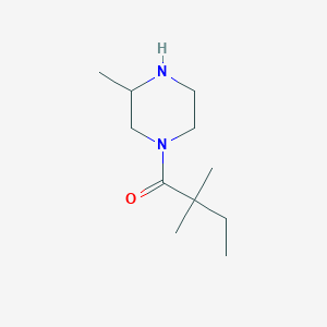 molecular formula C11H22N2O B6334570 2,2-Dimethyl-1-(3-methylpiperazin-1-yl)butan-1-one CAS No. 1240565-10-9