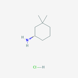 molecular formula C8H18ClN B6334580 (1S)-3,3-Dimethylcyclohexan-1-amine hydrochloride CAS No. 934765-88-5