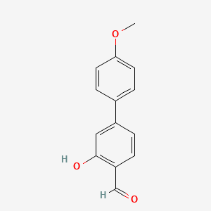 molecular formula C14H12O3 B6334590 2-Formyl-5-(4-methoxyphenyl)phenol, 95% CAS No. 1014625-93-4