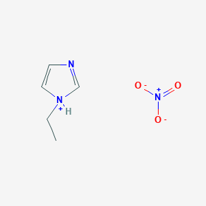 molecular formula C5H9N3O3 B6334604 1-乙基咪唑鎓硝酸盐；  98% CAS No. 501693-38-5