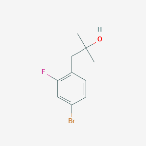 molecular formula C10H12BrFO B6334621 1-(4-Bromo-2-fluorophenyl)-2-methylpropan-2-ol CAS No. 1392467-20-7