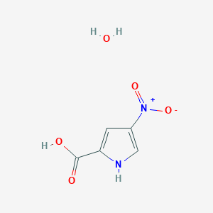 molecular formula C5H6N2O5 B6334622 4-Nitropyrrole-2-carboxylic acid hydrate CAS No. 1897739-23-9