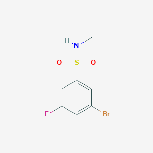 molecular formula C7H7BrFNO2S B6334715 3-Bromo-5-fluoro-N-methyl-benzenesulfonamide, 95% CAS No. 1198614-92-4