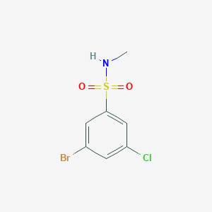 molecular formula C7H7BrClNO2S B6334719 3-Bromo-5-chloro-N-methyl-benzenesulfonamide, 95% CAS No. 1198614-85-5
