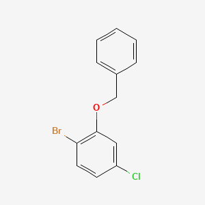 molecular formula C13H10BrClO B6334726 2-(Benzyloxy)-1-bromo-4-chlorobenzene CAS No. 690261-59-7