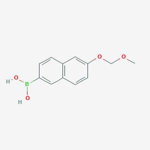 molecular formula C12H13BO4 B6334744 6-(Methoxymethoxy)naphthalene-2-boronic acid CAS No. 2246782-98-7