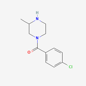 molecular formula C12H15ClN2O B6334825 1-(4-Chlorobenzoyl)-3-methylpiperazine CAS No. 1240574-43-9