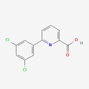 molecular formula C12H7Cl2NO2 B6334858 6-(3,5-Dichlorophenyl)picolinic acid, 95% CAS No. 863704-29-4