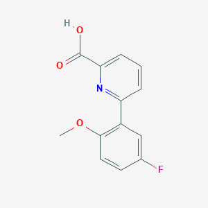 6-(5-Fluoro-2-methoxyphenyl)picolinic acid, 95%