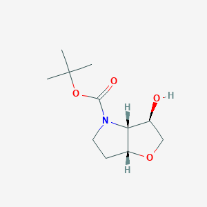 molecular formula C11H19NO4 B6334932 tert-Butyl (3R,3aR,6aR)-3-hydroxy-hexahydro-2H-furo[3,2-b]pyrrole-4-carboxylate CAS No. 1001592-20-6