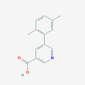 molecular formula C14H13NO2 B6334940 5-(2,5-Dimethylphenyl)nicotinic acid, 95% CAS No. 887973-45-7