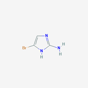 molecular formula C3H4BrN3 B6335129 4-Bromo-1H-imidazol-2-amine CAS No. 1211524-33-2