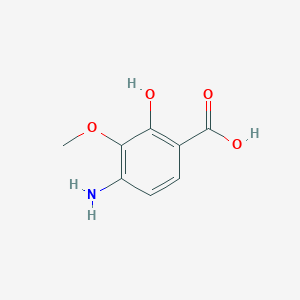 molecular formula C8H9NO4 B6335205 4-Amino-2-hydroxy-3-methoxybenzoic acid CAS No. 101259-10-3