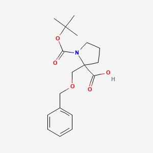 2-(Benzyloxymethyl)-1-tert-butoxycarbonyl-pyrrolidine-2-carboxylic acid
