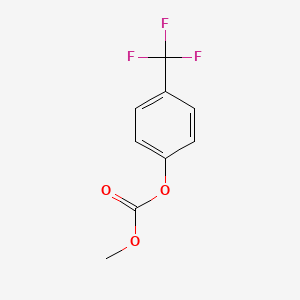 molecular formula C9H7F3O3 B6335236 Methyl 4-(trifluoromethyl)phenylcarbonate CAS No. 190664-47-2
