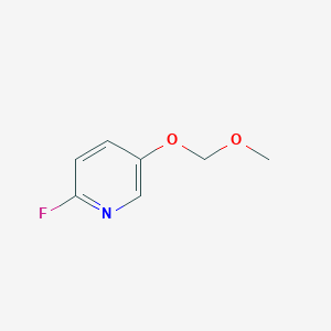 molecular formula C7H8FNO2 B6335271 2-Fluoro-5-(methoxymethoxy)pyridine CAS No. 1034467-25-8